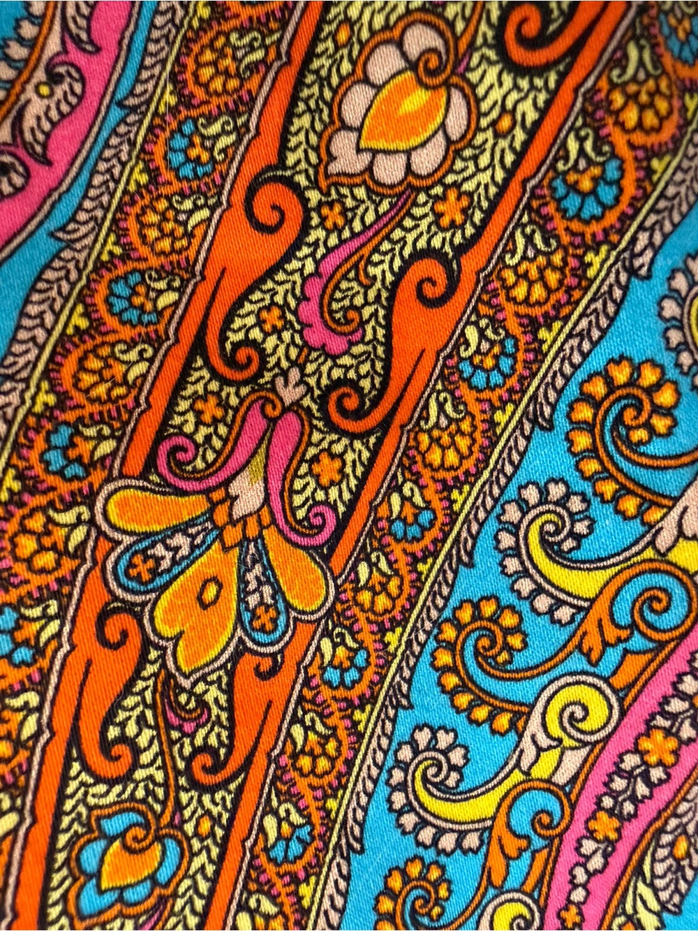 Vintage Trina Turk Paisley Sheath Dress Sleeveless Size 10 - Picture 7 of 9